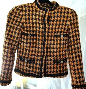 CH Carolina Herrera Cropped Jaket Blazer Size 4